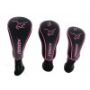 AGXGOLF Golf Club Headcovers: Long Neck Set of 3 Black for Driver+3+5 Woods 